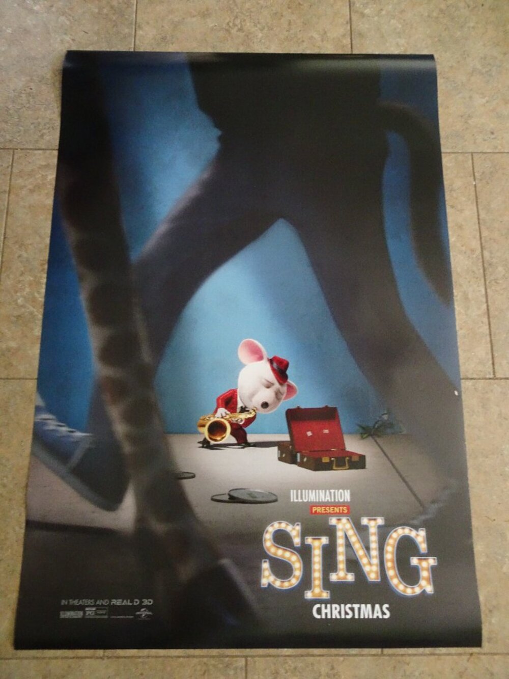 Sing - Movie Poster with Mike (Michael) - the mouse - Advance Poster